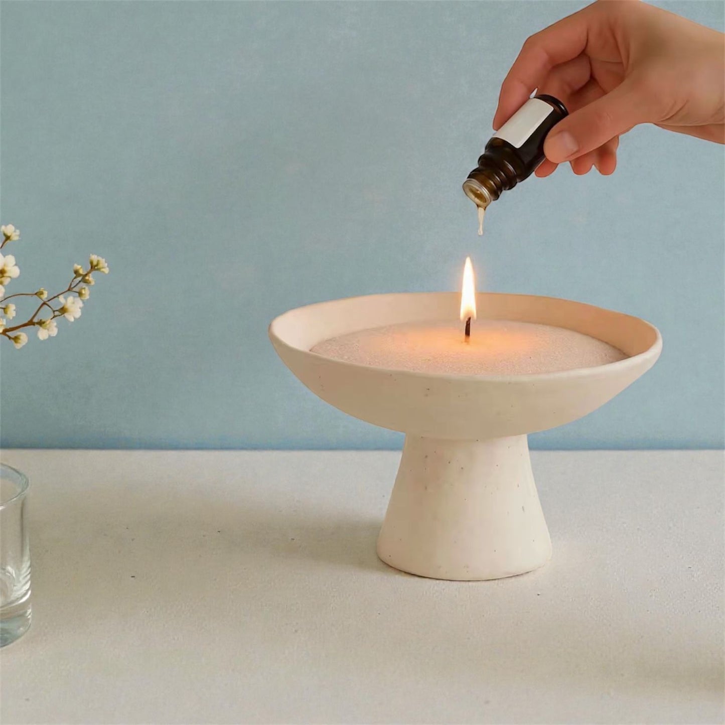 Marble candle holders